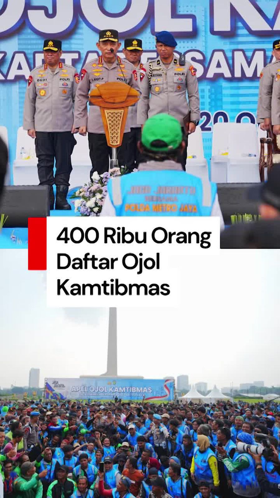 Video: 400 Ribu Orang Daftar Ojol Kamtibmas, Kapolri: Jadi Sumber Info Polisi