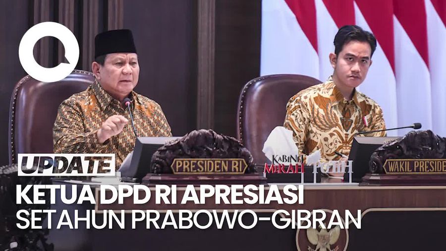 Video Ketua DPD RI: 1 Tahun Prabowo-Gibran Tunjukkan Kepemimpinan Transformatif Video Ketua DPD RI: 1 Tahun Prabowo-Gibran Tunjukkan Kepemimpinan Transformatif