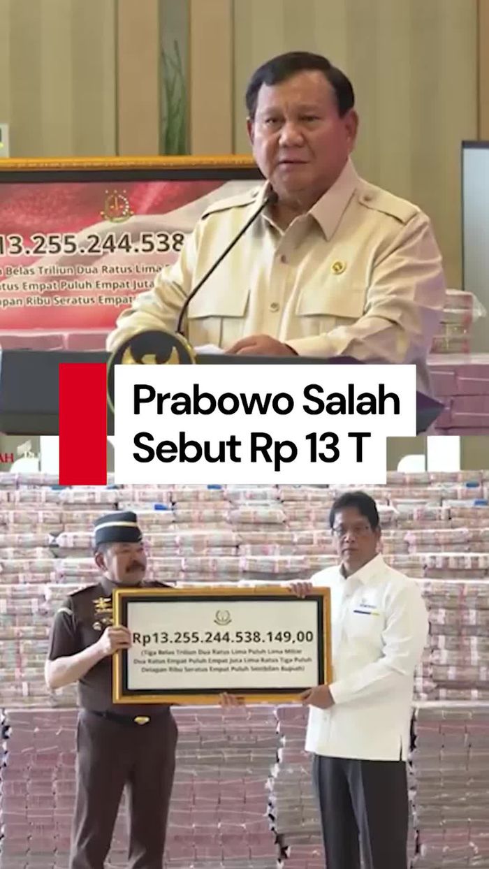 Video Salah Sebut Duit Korupsi Rp 13 T Jadi Miliar, Prabowo: Nggak Kebayang