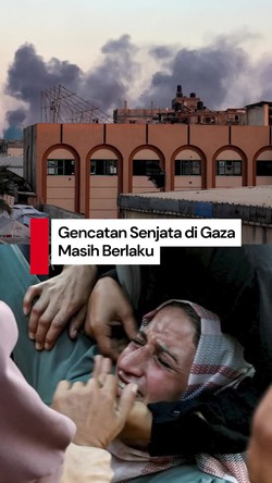 Video Israel Serang Gaza, Trump Sebut Gencatan Senjata Masih Berlaku