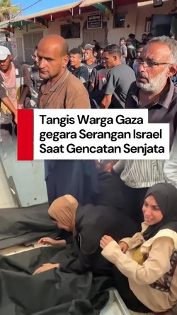 Video: Tangis Warga Gaza Pecah saat Saudaranya Tewas Diserang Israel