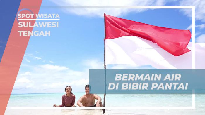 Bermain Air Seru di Pantai Tinalapu, Sulawesi Tengah