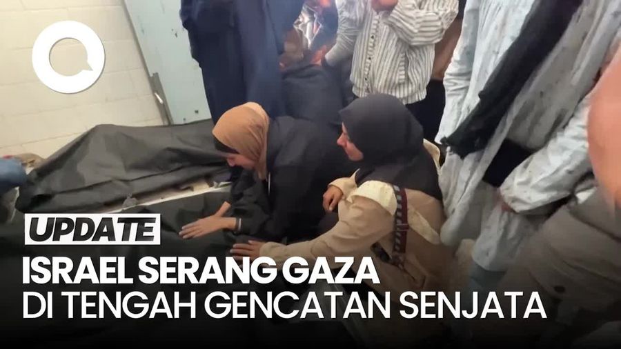 Video Israel Serang Gaza di Tengah Gencatan Senjata, 11 Orang Tewas