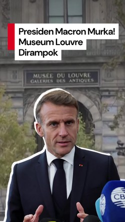 Video: Macron Murka! Bersumpah Tangkap Pencuri Permata Museum Louvre