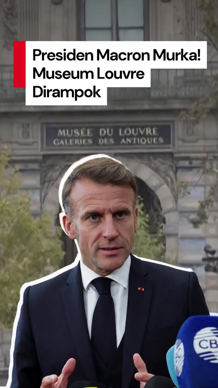 Video: Macron Murka! Bersumpah Tangkap Pencuri Permata Museum Louvre