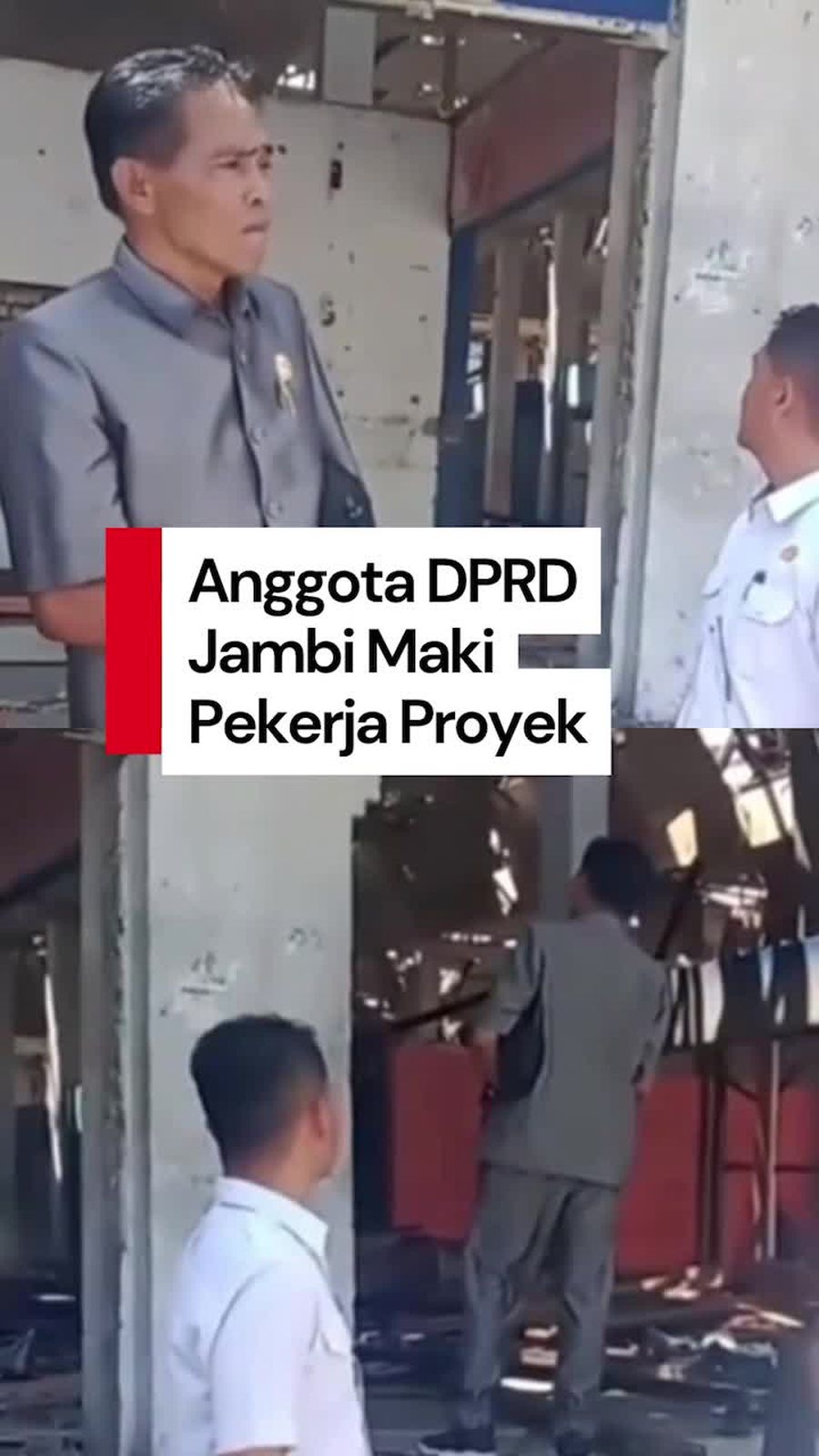 Video: Heboh! Anggota DPRD Jambi Maki Pekerja Proyek, Lontarkan Kata Kasar Video: Heboh! Anggota DPRD Jambi Maki Pekerja Proyek, Lontarkan Kata Kasar
