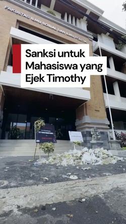 Video: Mahasiswa Unud yang Ejek Timothy Terancam DO