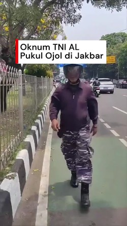 Video Viral Oknum TNI AL Pukul Driver Ojol di Jakbar