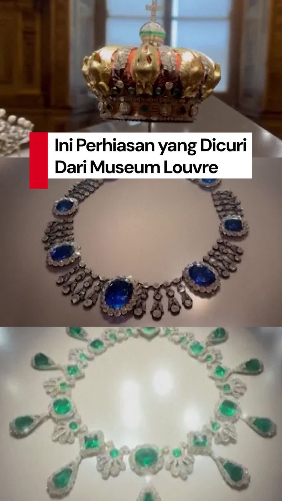 Video: Ini Perhiasan yang Dicuri dari Museum Louvre