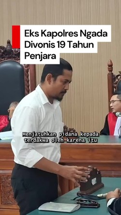 Video: Eks Kapolres Ngada Divonis 19 Tahun Penjara Kasus Pencabulan Anak