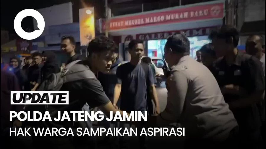 Video: Polda Jateng Kawal Aksi BEM Solo Raya, Jamin Hak Warga untuk Bersuara