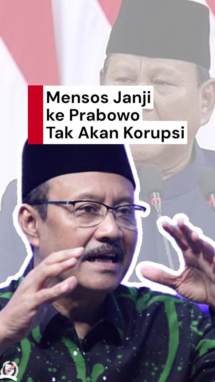 Video Janji Mensos ke Prabowo: Tak Akan Korupsi hingga Main-main Proyek
