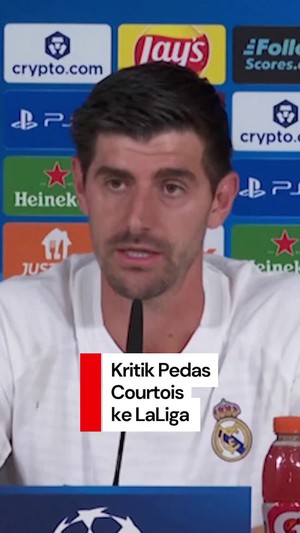Video Kritik Pedas Courtois ke LaLiga soal Laga Barcelona di Miami