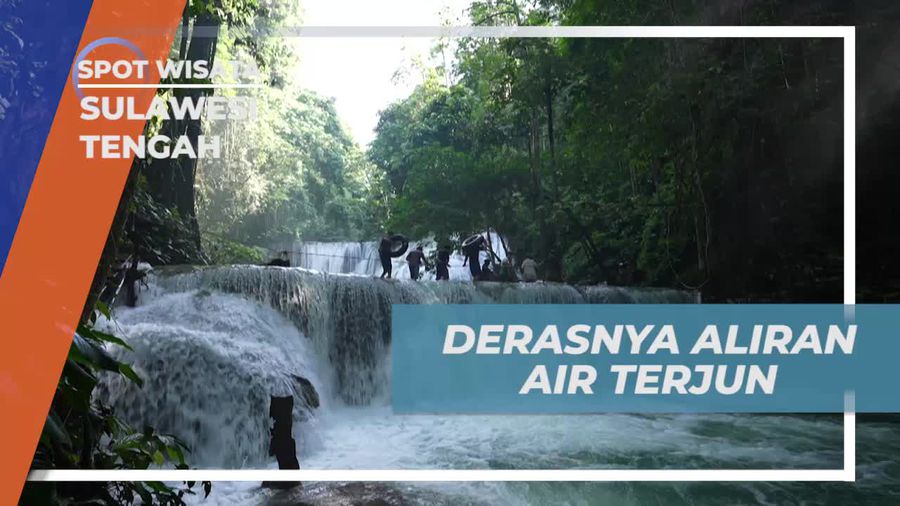 Menyaksikan Derasnya Aliran Air Terjun Piala, Sulawesi Tengah