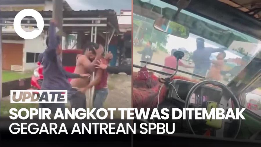 Video: Cekcok gegara Antrean SPBU, Sopir Angkot Tewas Ditembak Pemobil