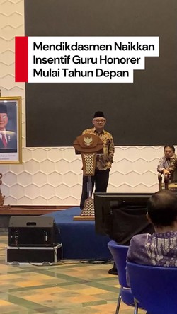 Video: Yeay! Insentif Guru Honorer Bakal Naik Jadi Rp 400 Ribu di 2026