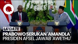 Video: Prabowo Kepalkan Tangan Berseru Amandla, Presiden Afsel Jawab Awethu