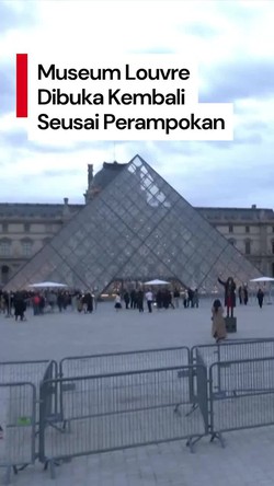 Video: Museum Louvre Paris Dibuka Kembali Seusai Insiden Perampokan