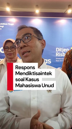 Video Mendiktisaintek Tanggapi Tewasnya Mahasiswa Unud: Kita Prihatin