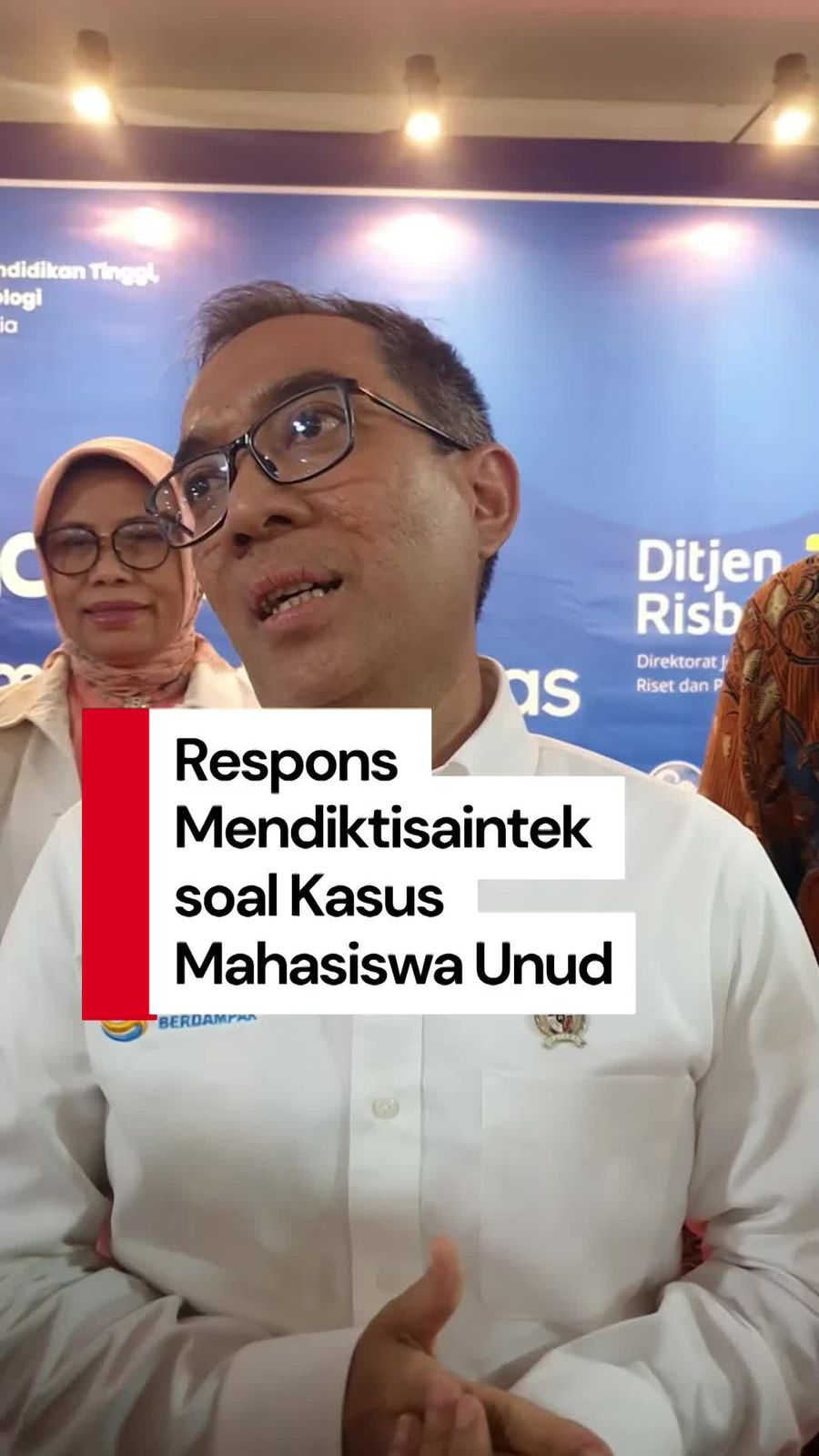 Video Mendiktisaintek Tanggapi Tewasnya Mahasiswa Unud: Kita Prihatin