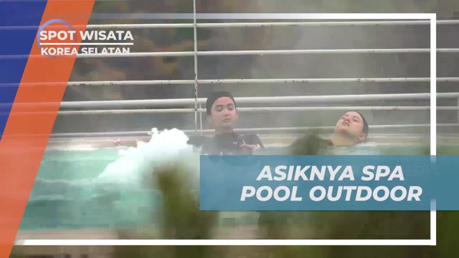 Bersantai dalam Spa Pool Outdoor yang Menyegarkan, Korea Selatan