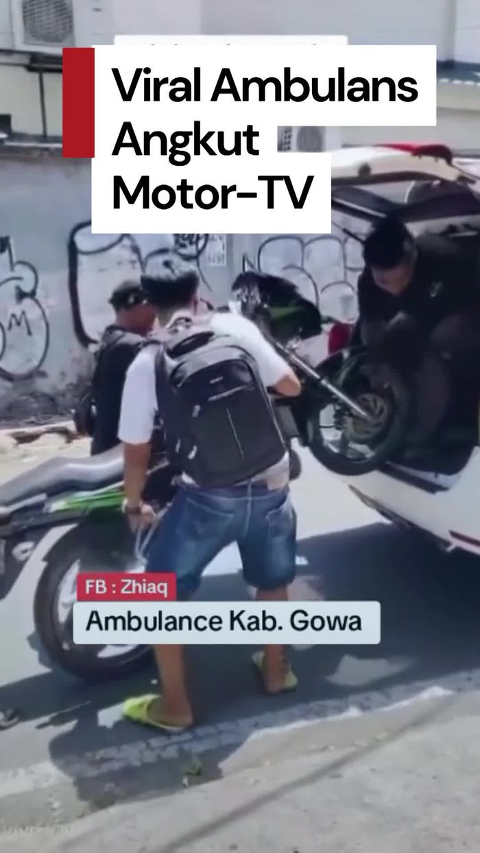 Video: Viral Ambulans di Gowa Dipakai Angkut Motor-TV