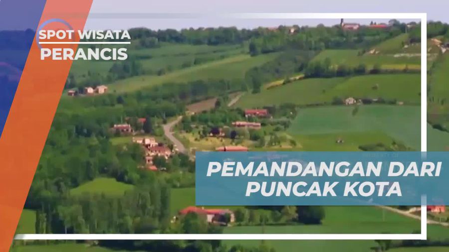 Menikmati Pemandangan Romantis dari Puncak Kota Cordes Sur Ciel Prancis  