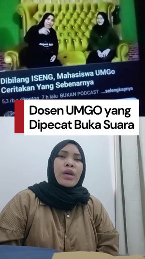 Video: Pembelaan Eks Dosen UMGO yang Dipecat Gegara Podcast Kesurupan