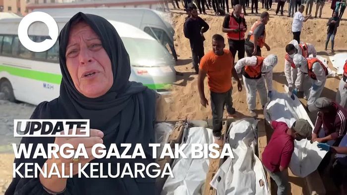 Video: Tangis Keluarga di Gaza Tak Bisa Kenali Jenazah Korban Serangan Israel