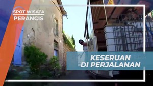 Menyusuri Jalanan Kota Cordes Sur Ciel di Prancis dari Ketinggian  