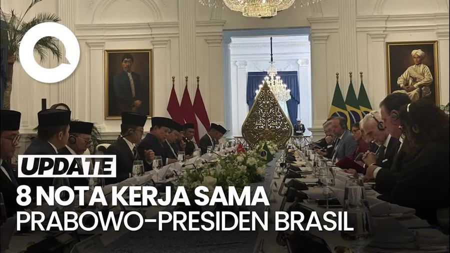Video Pertemuan Prabowo-Presiden Brasil Hasilkan 8 Nota Kesepahaman