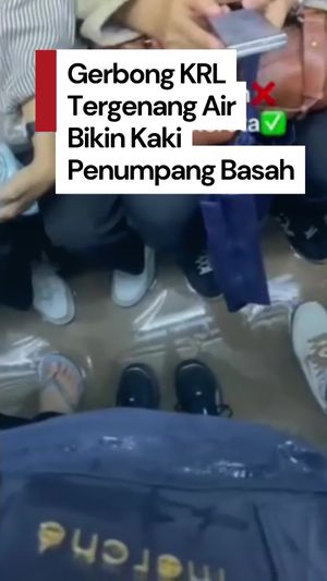 Video: Viral Gerbong KRL Tergenang Air, KAI Commuter Beri Penjelasan