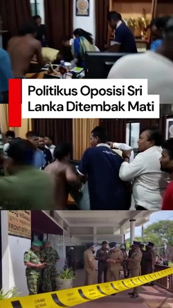 Video Politikus Oposisi Sri Lanka Ditembak Mati