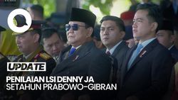Video Rapor LSI Denny JA Setahun Prabowo-Gibran: 5 Nilai Biru, 1 Merah