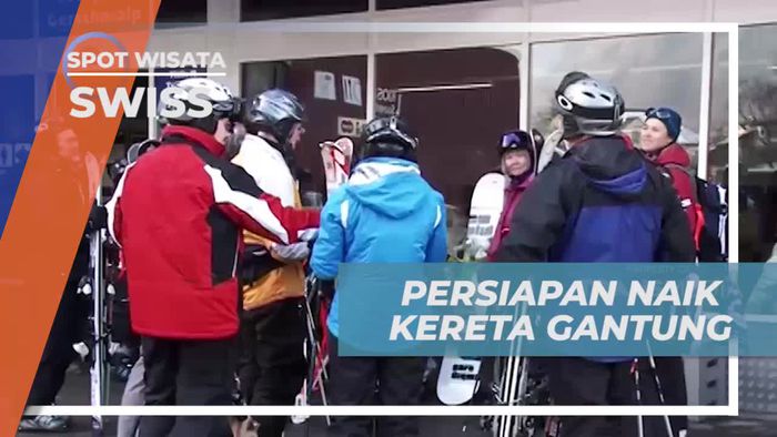 Memulai Perjalanan Naik Kereta Gantung di Gunung Titlis Swiss  