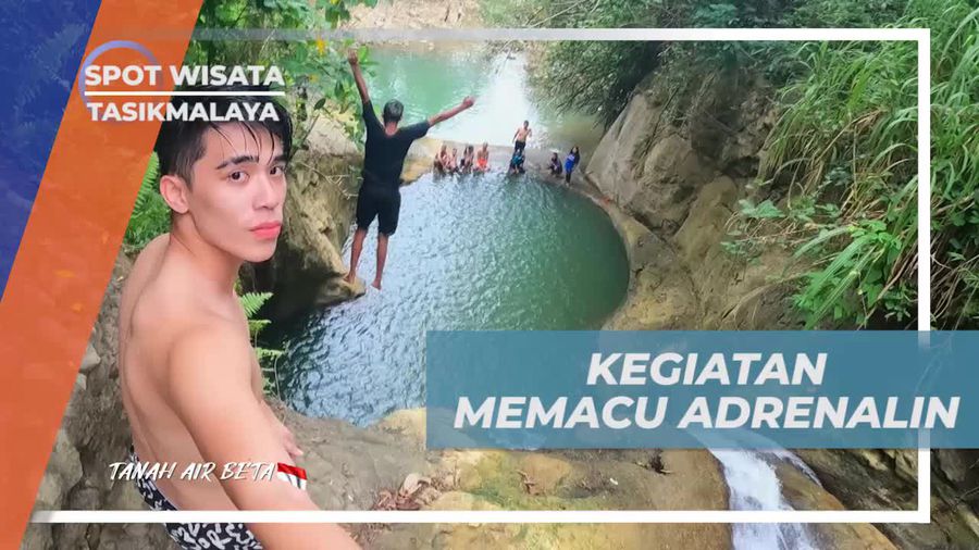 Mencoba Kegiatan Memacu Adrenalin dari Tebing Tinggi di Curug Panoong Tasikmalaya  
