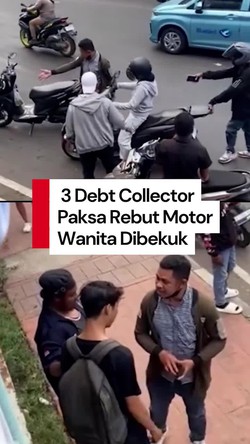 Video: 3 Debt Collector yang Paksa Rebut Motor Wanita di Jakbar Dibekuk!