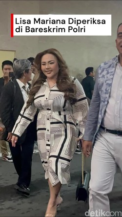 Video: Lisa Mariana Tiba di Bareskrim, Diperiksa Jadi Tersangka Kasus RK