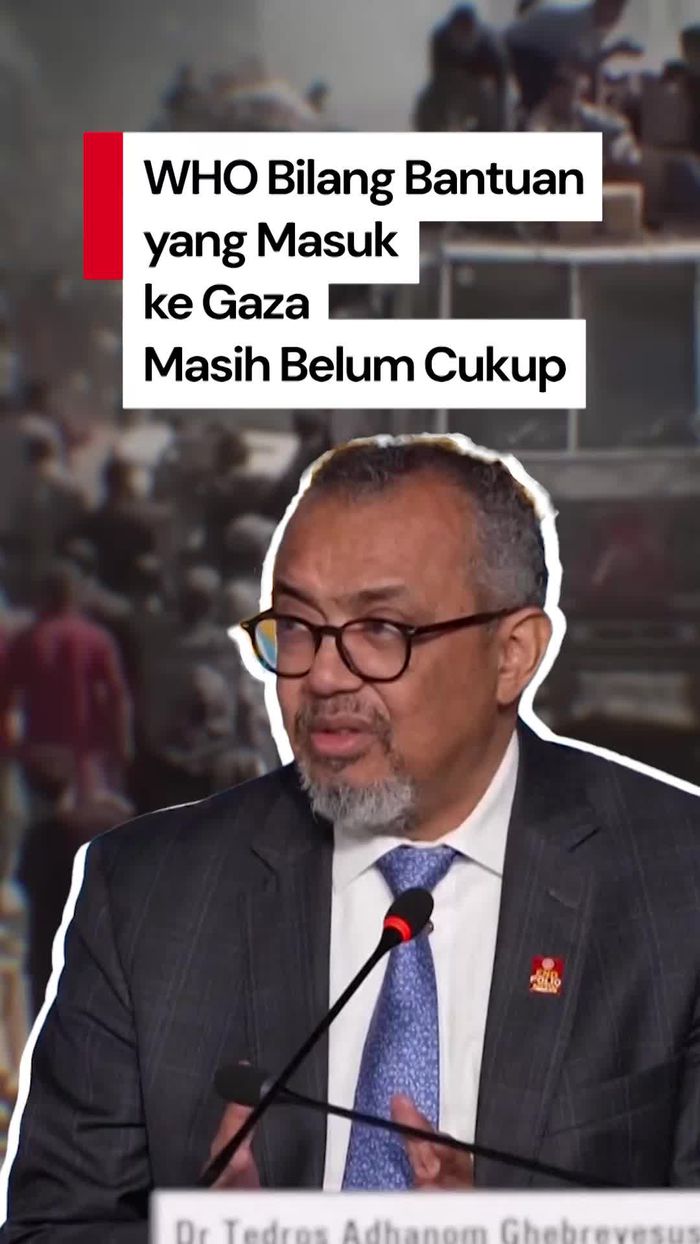 Video WHO: Bantuan yang Masuk ke Gaza Masih di Bawah Target