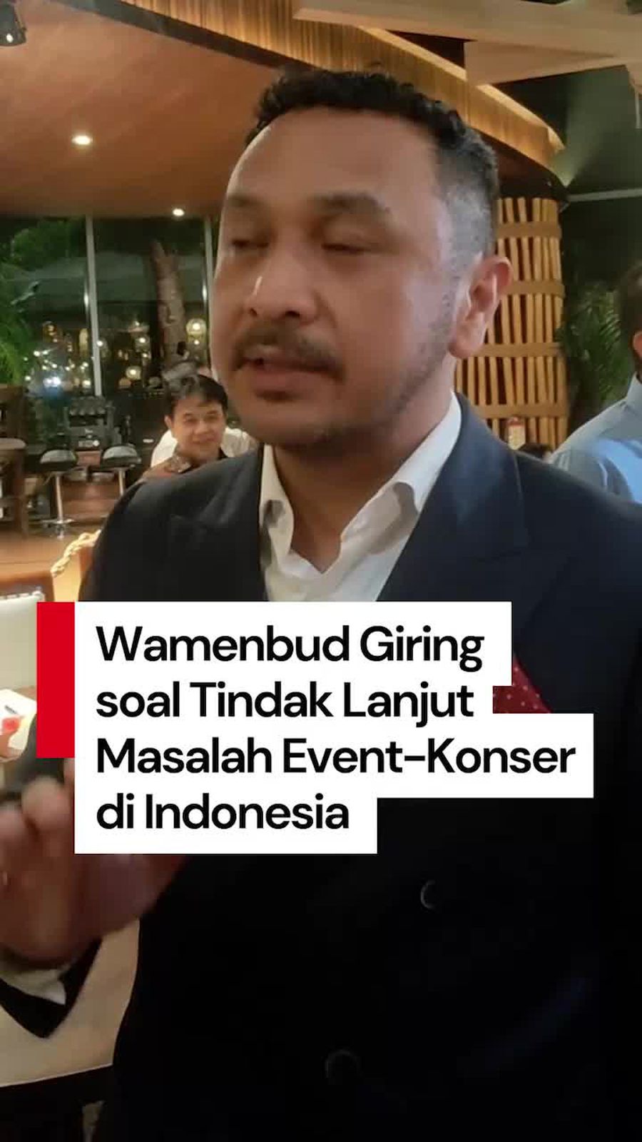 Video Wamenbud Giring soal Masalah Event-Konser RI: Sedang Cari Titik Temu Video Wamenbud Giring soal Masalah Event-Konser RI: Sedang Cari Titik Temu