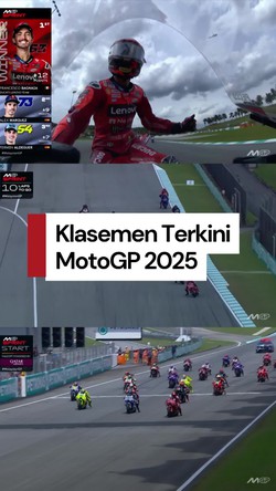 Video: Klasemen MotoGP 2025 Setelah Bagnaia Juara Sprint Race GP Malaysia