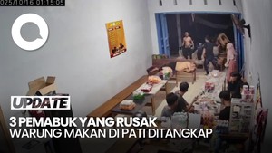 Video: Polisi Tangkap 3 Pria Mabuk yang Rusak Warung Makan di Pati