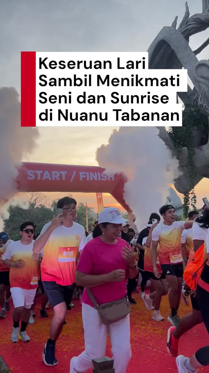 Video: Serunya Lari di Nuanu Tabanan, Disuguhi Seni & Sunrise Cantik Video: Serunya Lari di Nuanu Tabanan, Disuguhi Seni & Sunrise Cantik