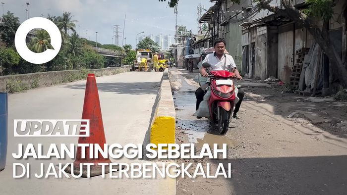 Video: Warga Sebut Jalan Tinggi Sebelah di Jakut Dibiarkan Sejak 2014