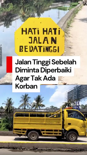 Video Warga Ingin Jalan Tinggi Sebelah di Jakut Segera Diperbaiki