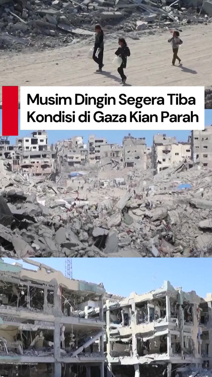 Video Musim Dingin Akan Datang, Gaza Masih Berjuang Dapat Bantuan