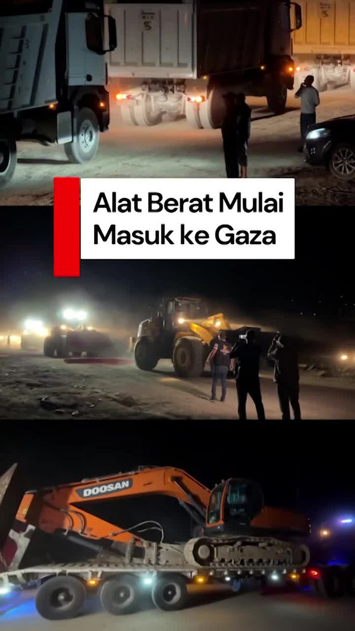 Video: Alat Berat Mulai Masuk, Gaza Bakal Dibangun Kembali