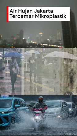 Video: Air Hujan Jakarta Tercemar Mikroplastik, Menkes Imbau Pakai Masker