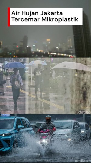 Video: Air Hujan Jakarta Tercemar Mikroplastik, Menkes Imbau Pakai Masker