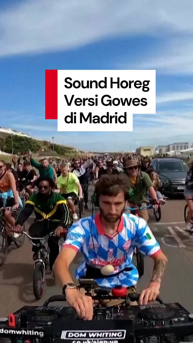 Video: Unik! Ada Sound Horeg Versi Gowes di Ibu Kota Spanyol Video: Unik! Ada Sound Horeg Versi Gowes di Ibu Kota Spanyol